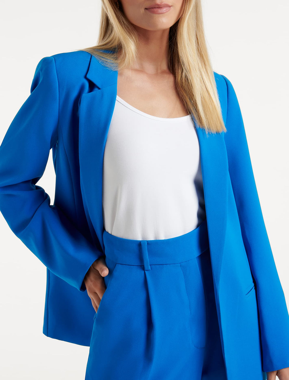 Tori Boyfriend Blazer Blue Pigment Suit