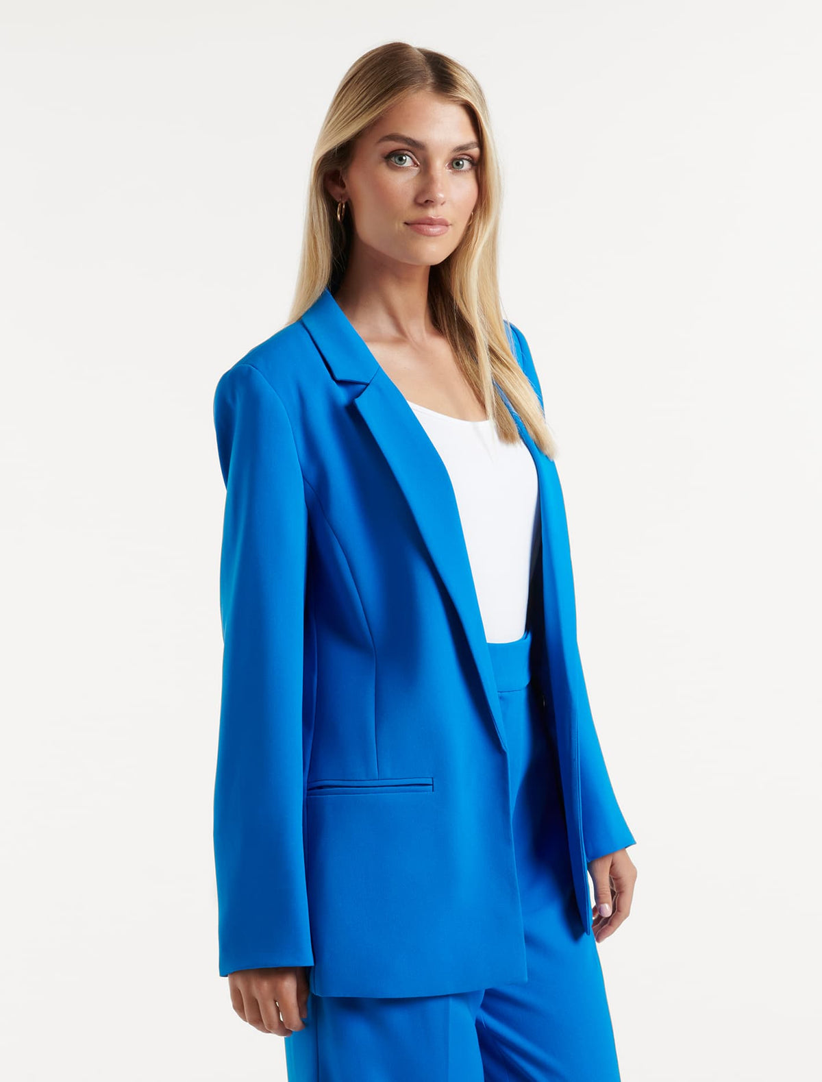 Tori Boyfriend Blazer Blue Pigment Suit