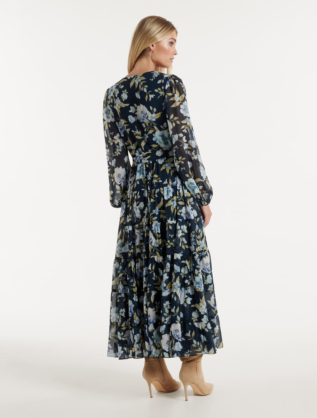 Amelie Tiered Maxi Dress Augustine Floral