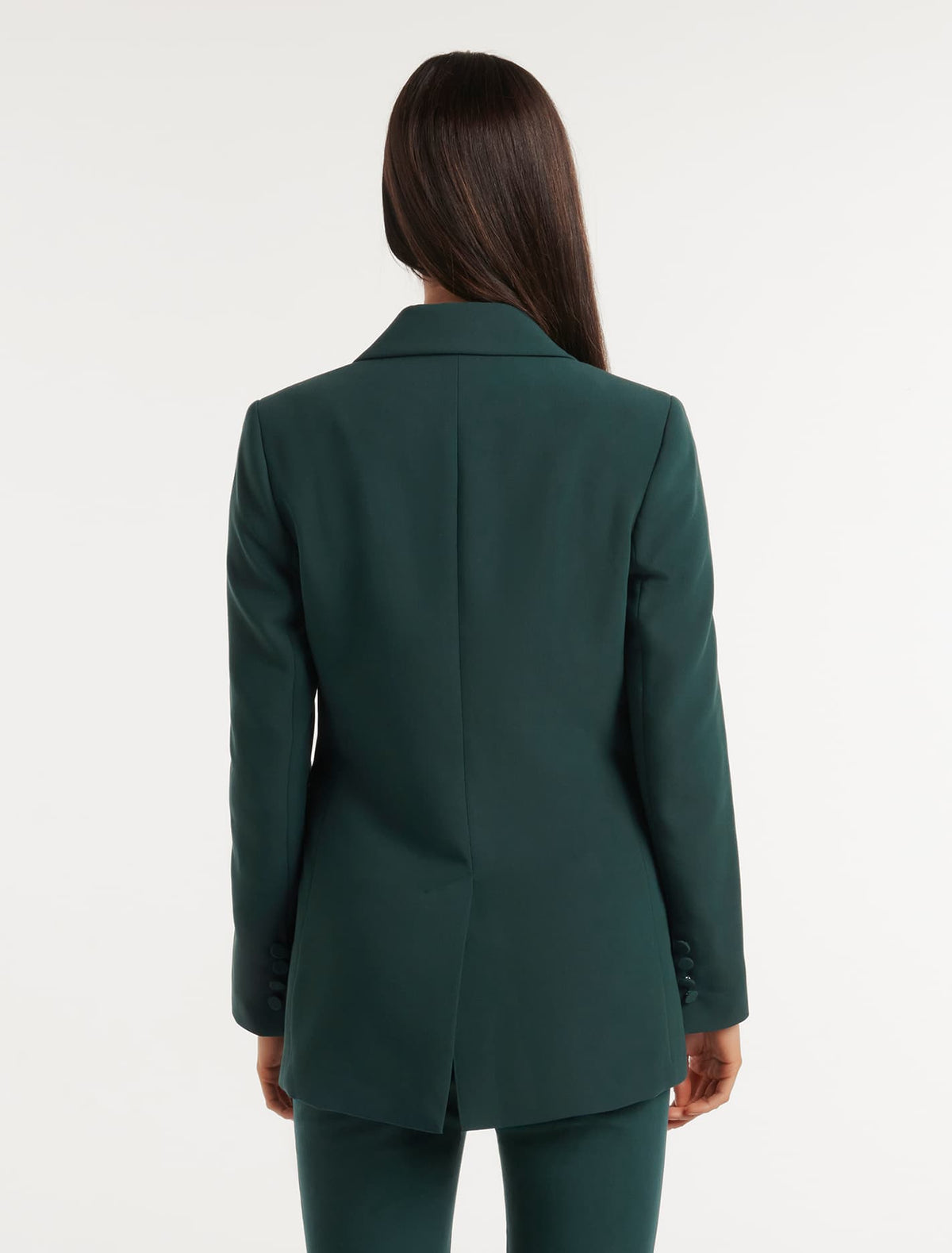 Jessie Single Breasted Blazer Dark Green Suit