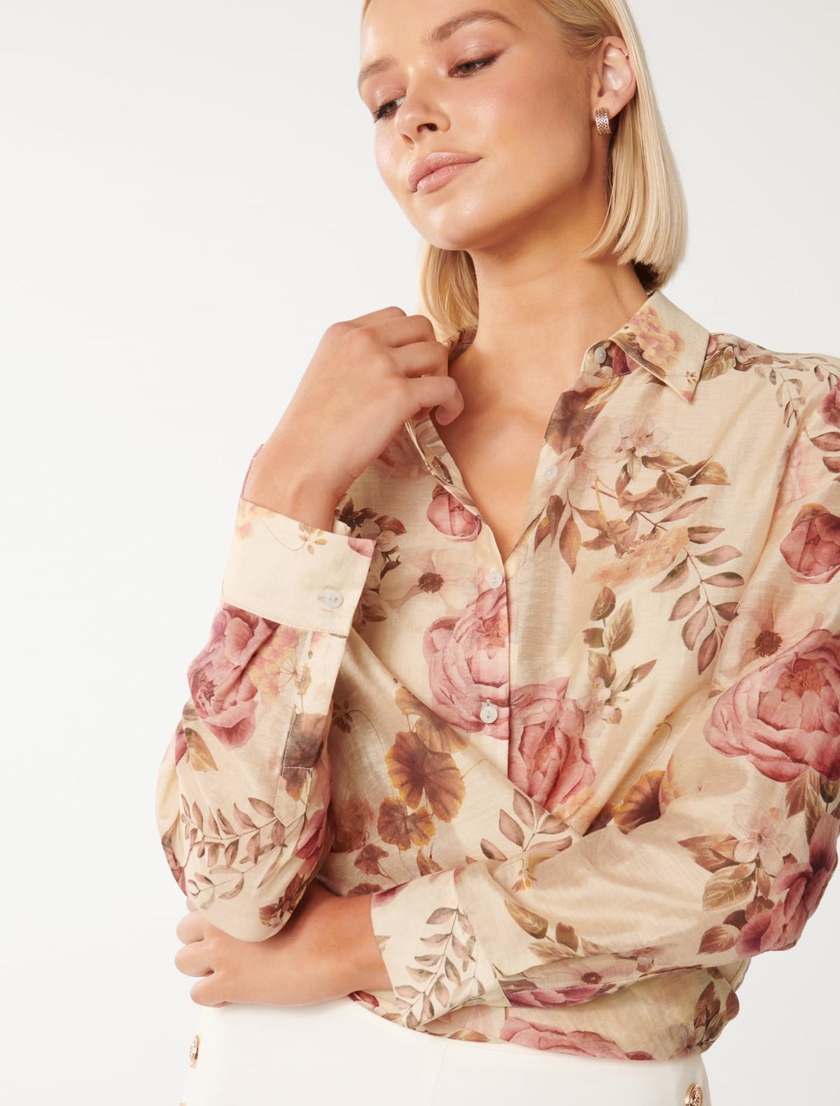Talulah Wrap Shirt Hillview Floral