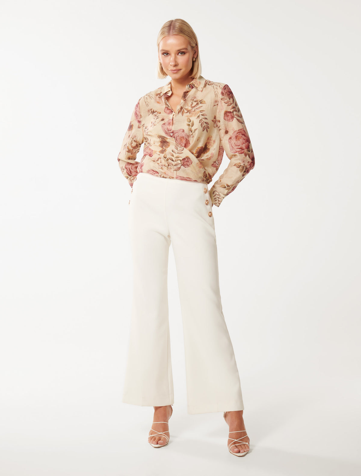 Talulah Wrap Shirt Hillview Floral