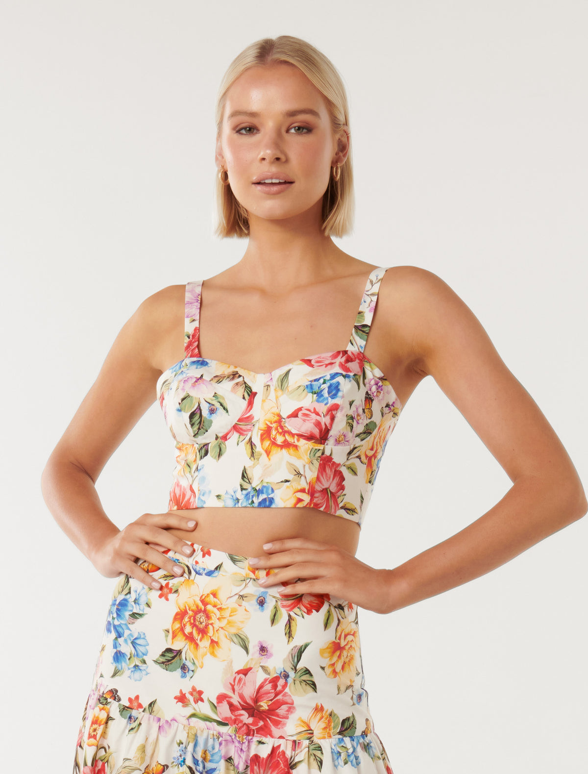 Jennifer Printed Bustier Tivoli Floral