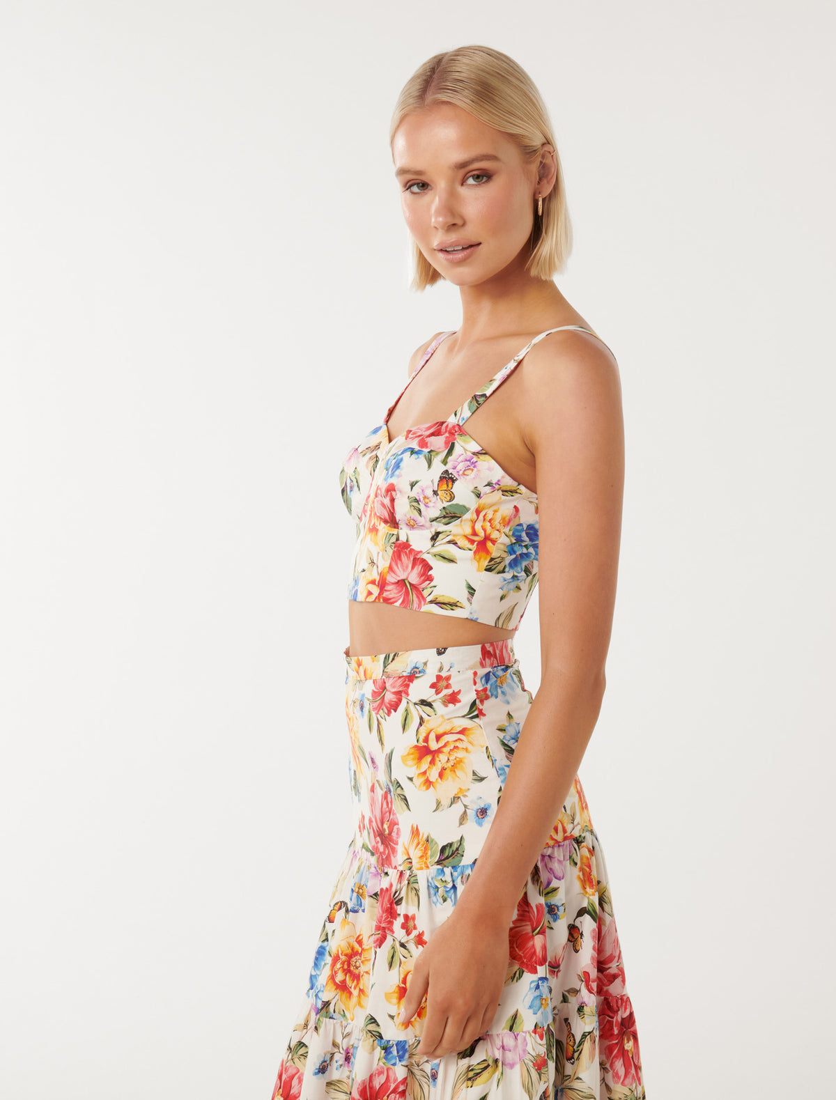Jennifer Printed Bustier Tivoli Floral