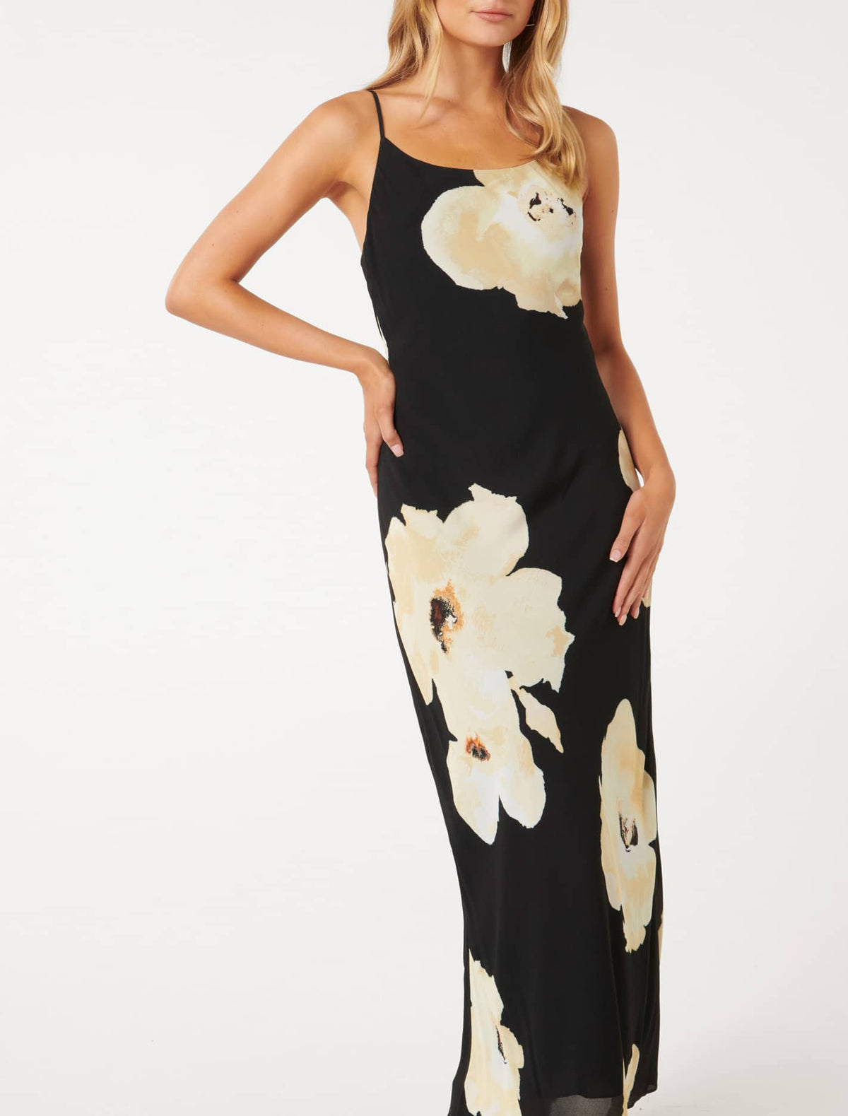 Valentina Strappy Slip Dress Amery Floral