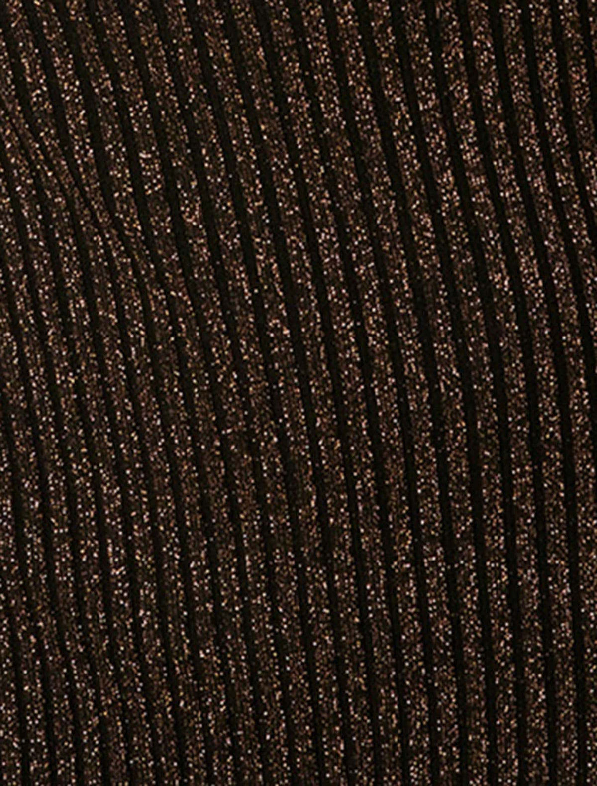 Eliza Ribbed Column Midi Dress Bronze Lurex