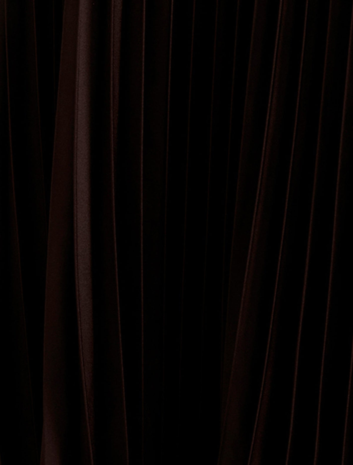 Estelle Satin Pleated Midi Skirt Chocolate