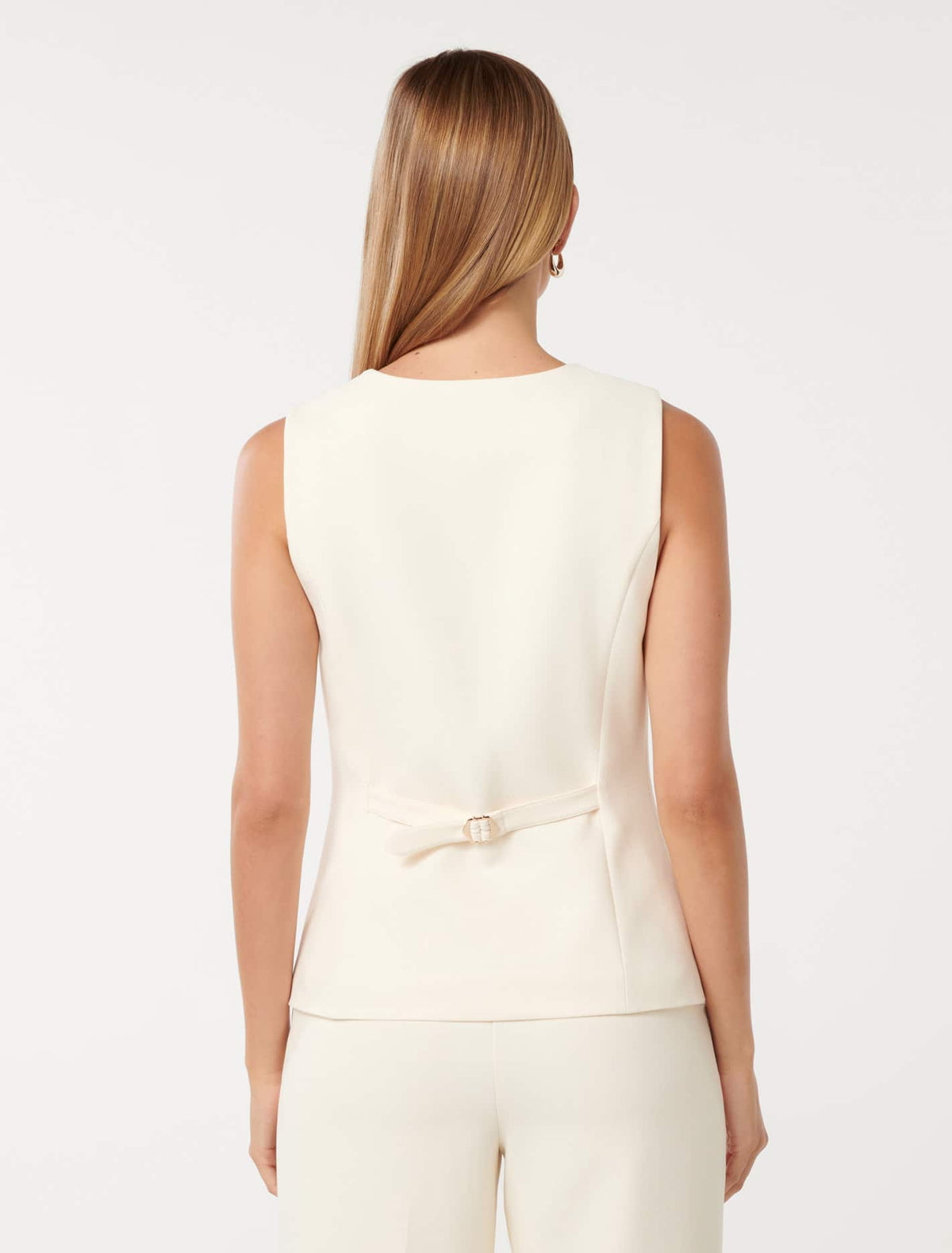 Toni High Neck Waistcoat Soft Yellow Suit