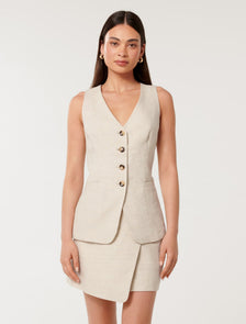 Alexa Waistcoat Natural Suit