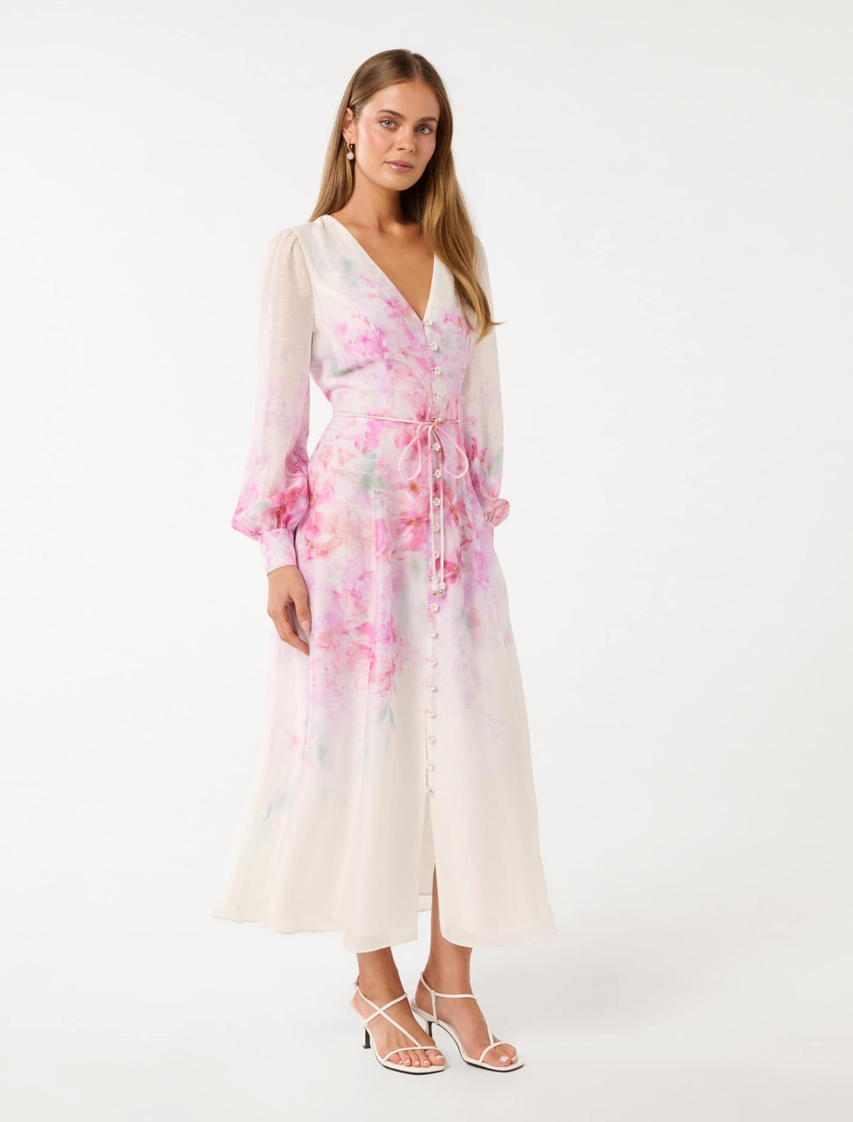 Kahlani Printed Midi Dress Fontaine Floral