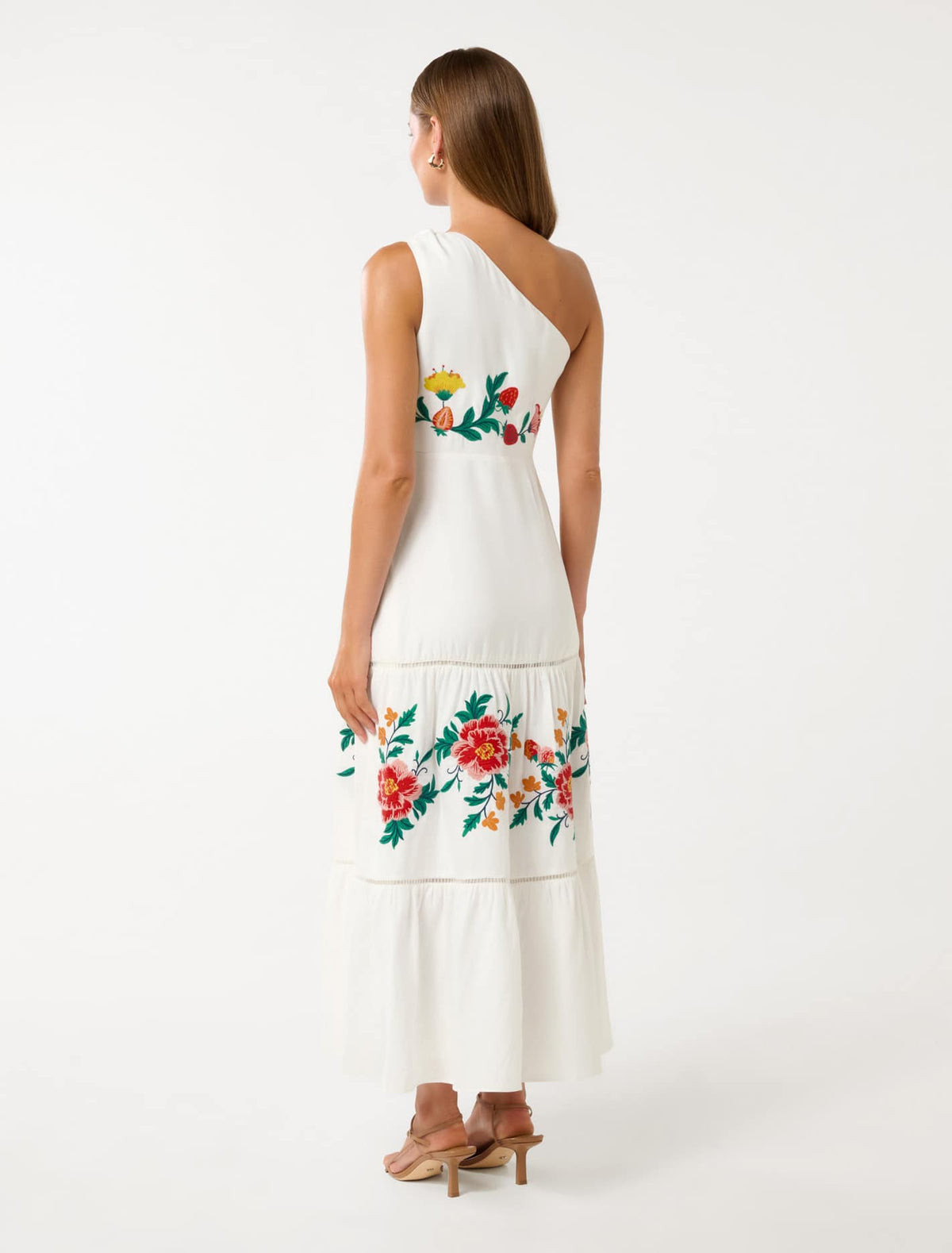 Ollie One Shoulder Maxi Dress Livia Floral