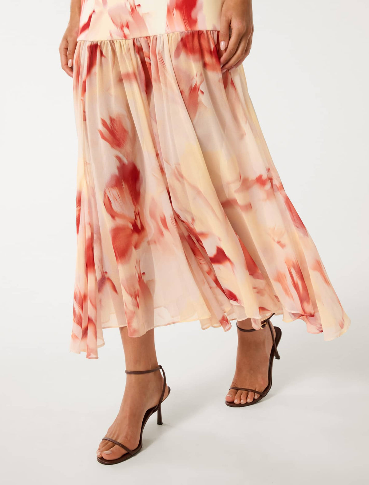 Luca Dropped Waist Maxi Dress Odella Floral
