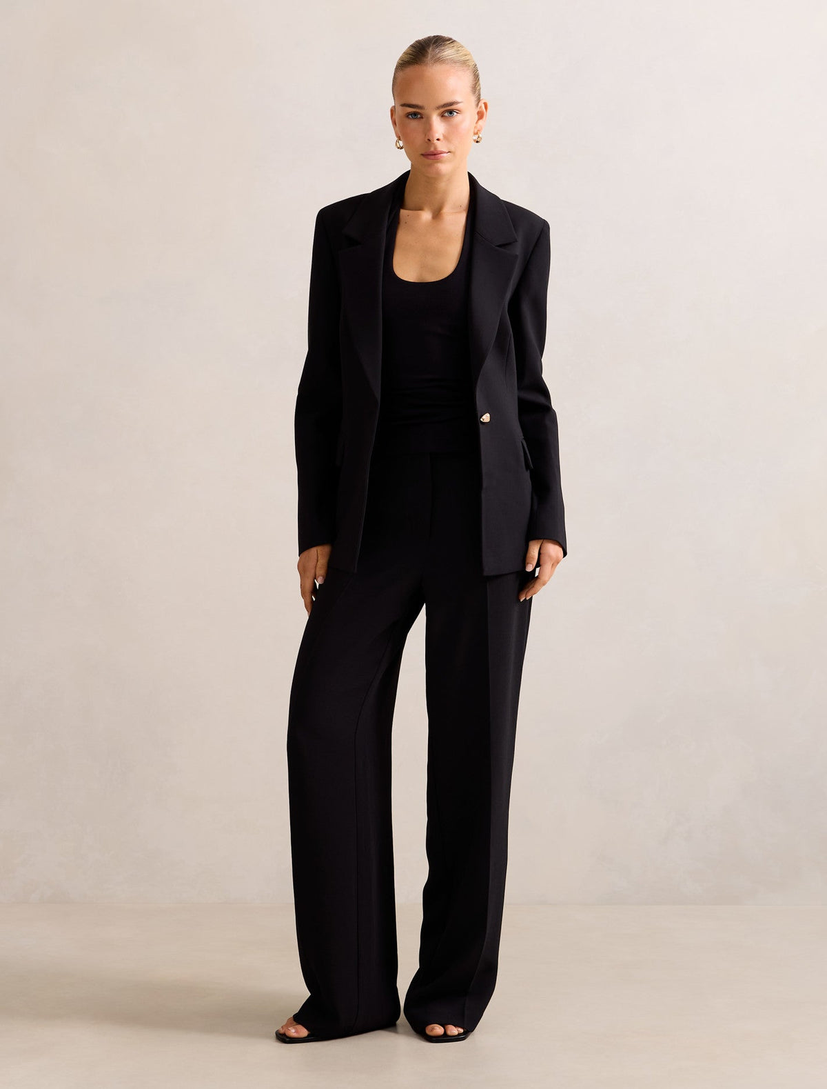 Victoria Single Breasted Blazer Black