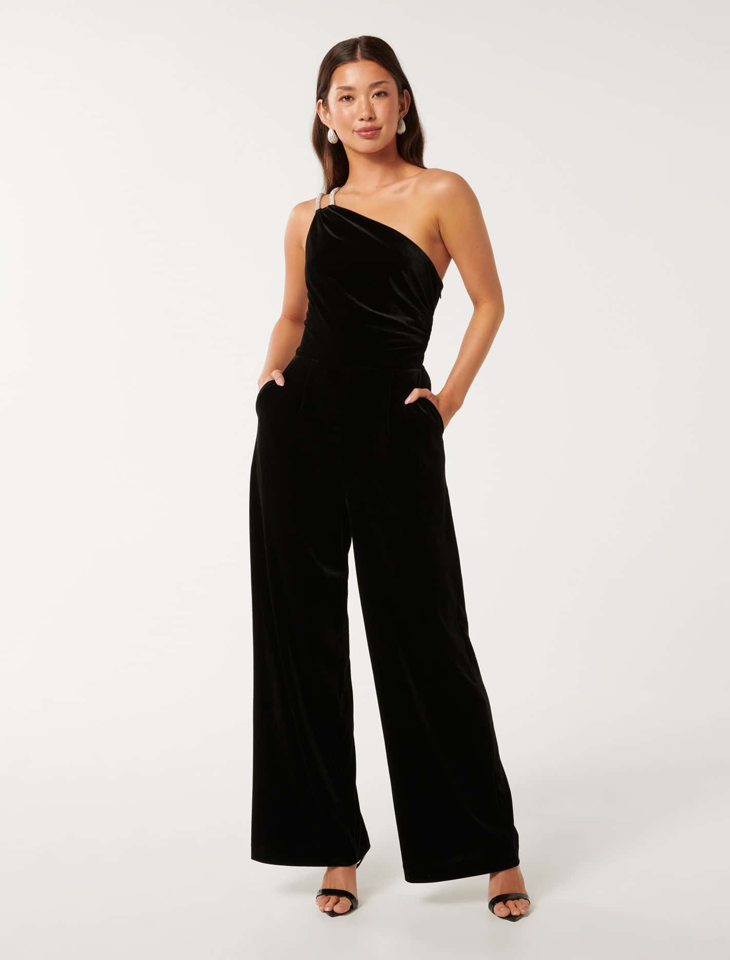 Velvet jumpsuit forever 21 on sale