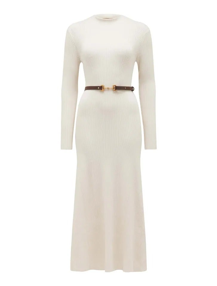 Leena Petite Belted Midi Dress