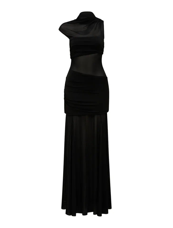 Lune Petite Layered Mesh Dress