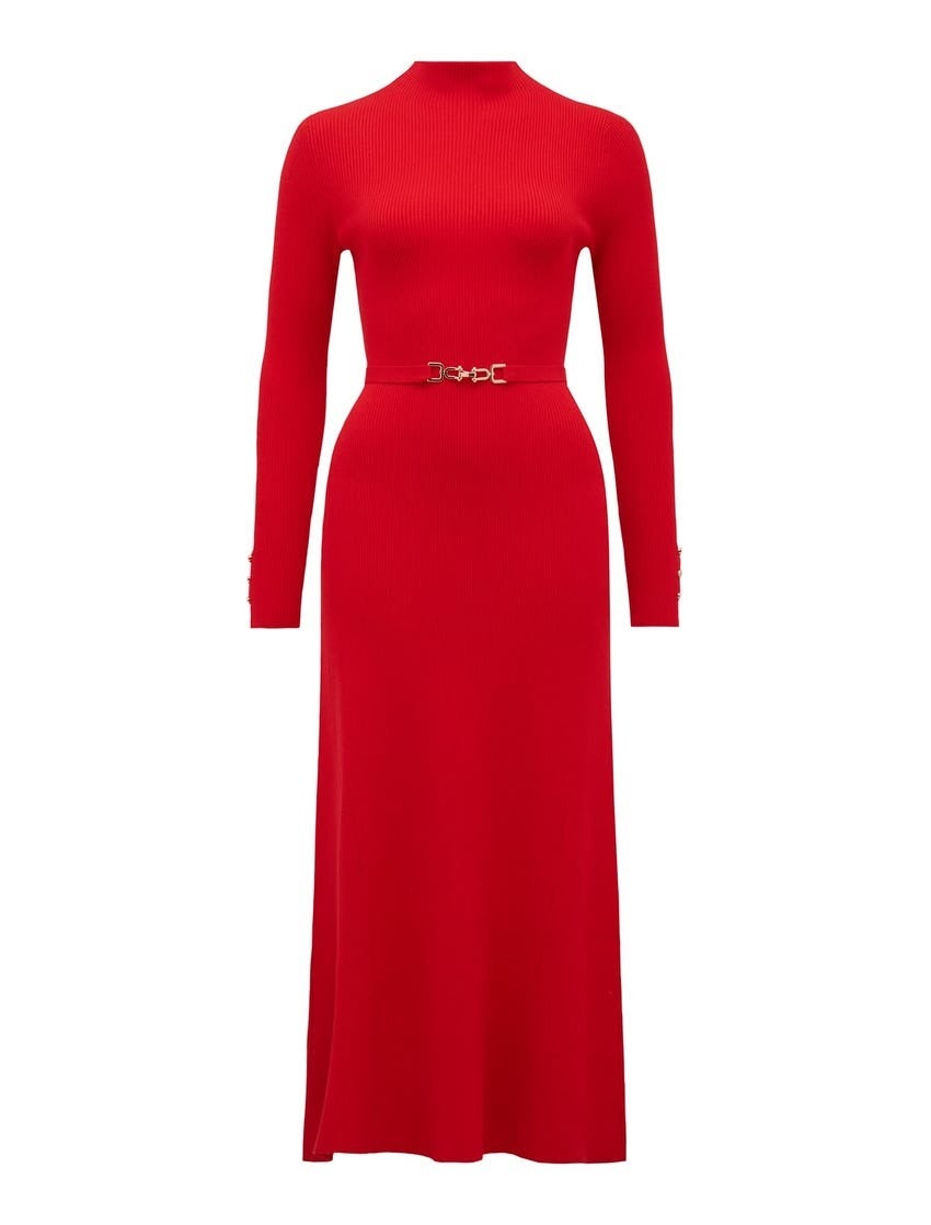 Brielle Fit and Flare Midi Dress